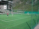 Tennis im Zentrum von Cervinia