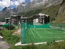 Tennisterreinen in het centrum van Cervinia